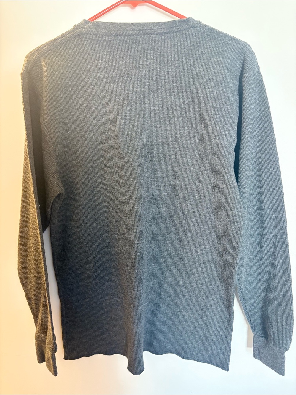 Men's Casual Long-Sleeve Button-Down Shirt in Heather Gray